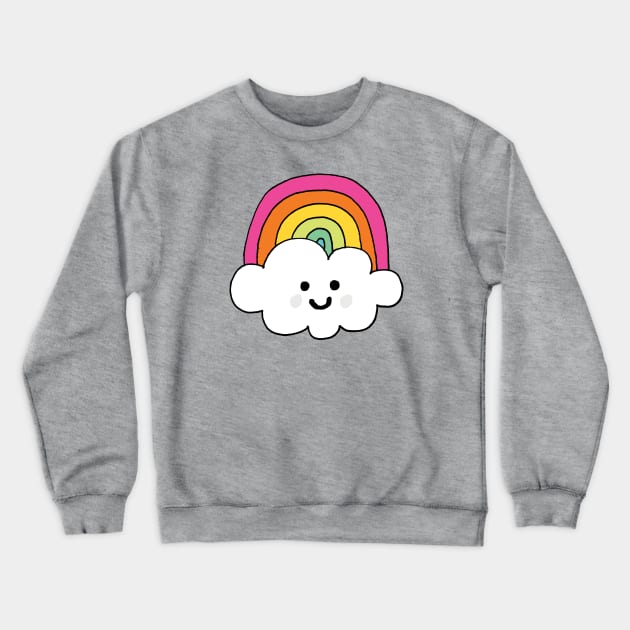 happy cloud Crewneck Sweatshirt by MatthewTaylorWilson